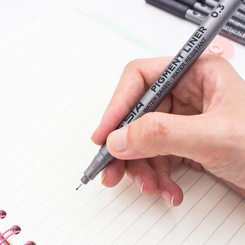 Черная ручка Студенческая гелевая ручка canetas материал escolar kawaii staitonery paperlaria школьные принадлежности