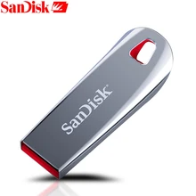 Sandisk Оригинал USB 2,0 мини Usb флэш-накопитель USB флешка флэш-диск 16 ГБ 32 ГБ 64 ГБ Бесплатный Шнур Z71 металлический дешевый