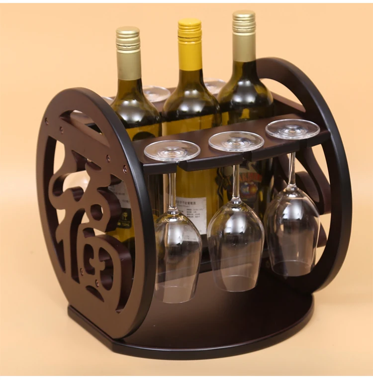 

D creative Home Furnishing European wine rack room decor decoration wood TV cabinet room wedding gift
