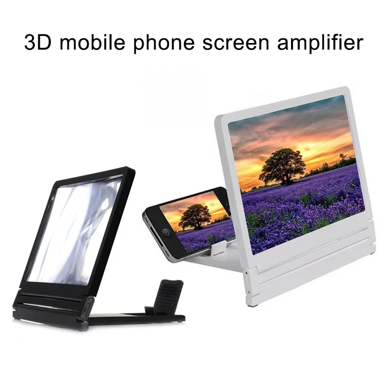 3D мобильный увеличитель для экрана телефона HD видео усилитель смартфон расширитель увеличить стенд LSMK99