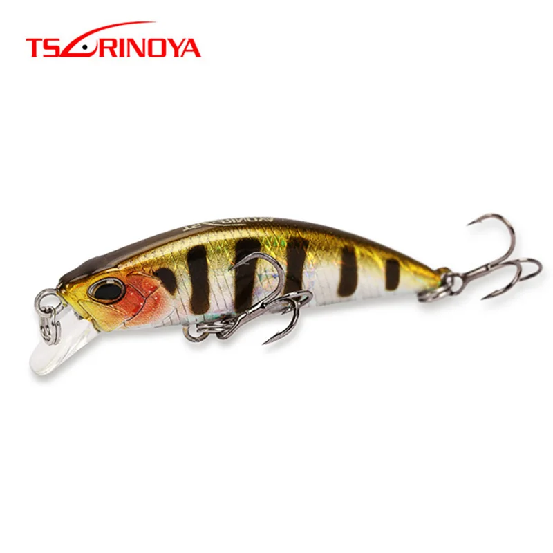 TSURINOYA DW63 50 мм 5 г Гольян Жесткий приманки рыбалка 3D глаза ИСОГД Pesca погружения | Наживки -32919120809