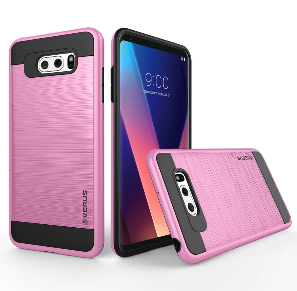ChauLok роскошный 2 в 1 матовый защитный чехол противоударное покрытие для LG V10 V20 V30 жесткий чехол для LG G3 G4 G5 G6 чехол - Цвет: Pink