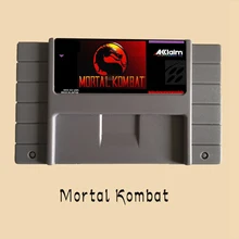 Mmoral Kombat I 16 бит большая серая игровая карта для NTSC игрового плеера