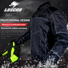 LYSCHY Motorcycle Jackets Men Motocross Motorbike Racing Jacket Oxford Riding Waterfroof Summer Breathable Reflective Clothes new arrival motorcycle jacket summer motorbike men racing jacket breathable motocross jackets with 5 protection pads