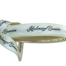 Пользовательские печатные ребристые ленты, тесьма/подарочная упаковка лента печати/одежда с принтом метки/свадебные ленты