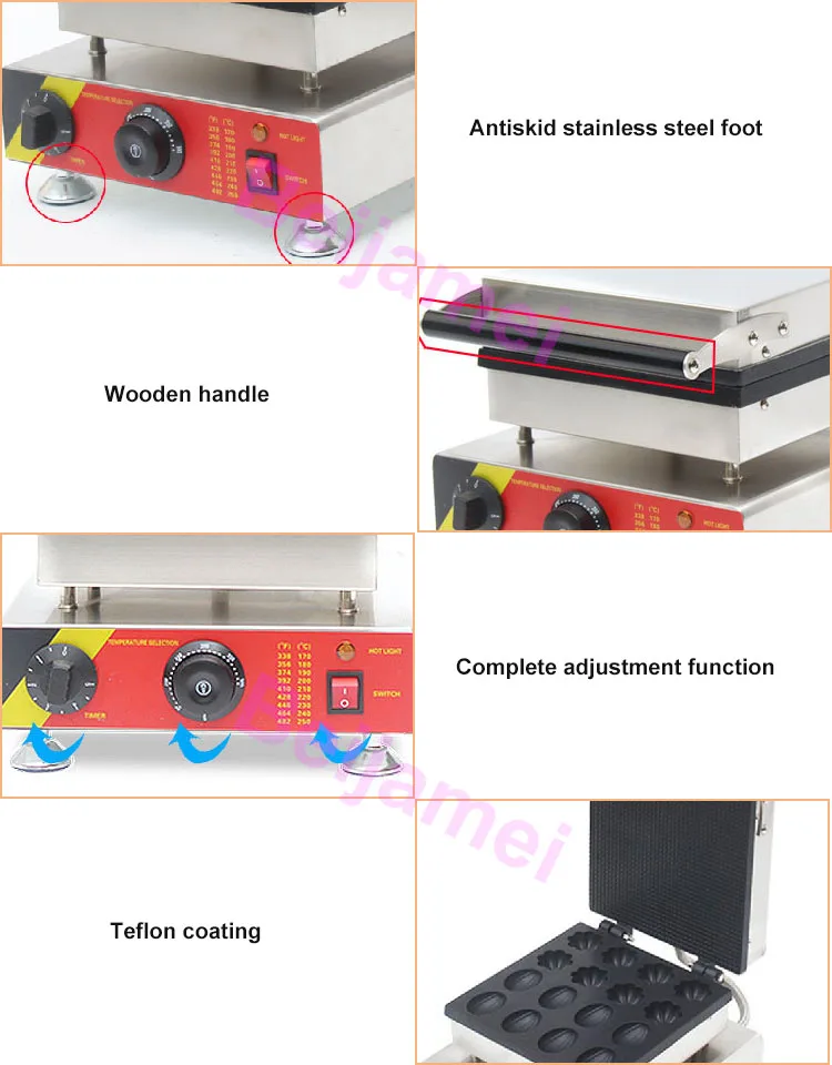 BEIJAMEI коммерческое использование антипригарный Электрический цветок гайки формы вафельница Маффин вафельная машина цена