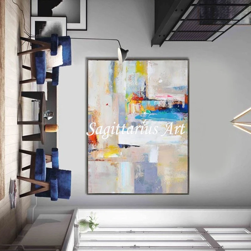 

Hand made high quality Fine Art Contemporary Abstract Modern Oil Paintings Canvas Ghost Wall Art Home Decoration Fine Art