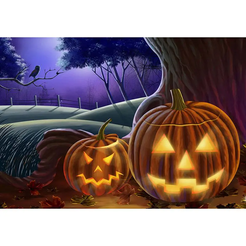 DIY Diamond Painting Halloween Pumpkin 5D Diamond Embroidery Art