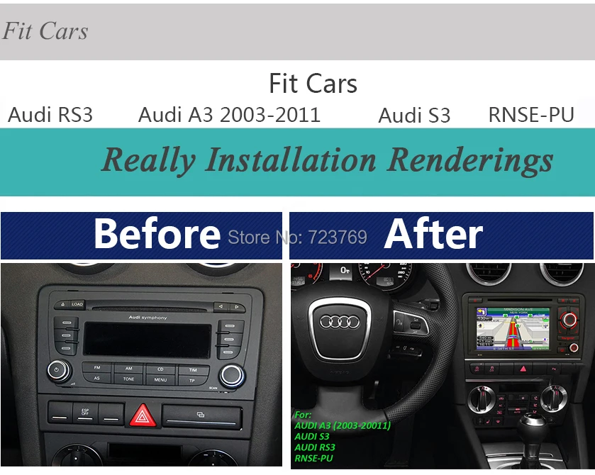 Cheap Auto Radio Autoradio Car DVD Player GPS System Car Media Stereo Audio Player Video System for Audi A3(2003-2012) 15