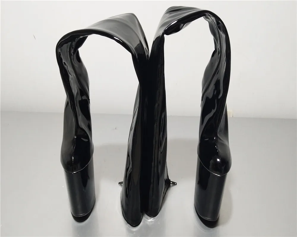 Новое поступление года; женская обувь сапоги до бедра сапоги на шпильке 20 см пикантные Высокие Сапоги выше колена