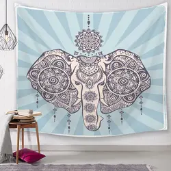 Индийский декор Мандала гобелены настенный хиппи пледы богемный слон покрывало для спальни скатерти шторы