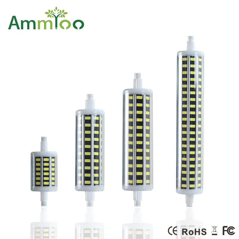 Светодиодная лампа AmmToo R7S SMD5730 светодиодная Bombillas 5 Вт 10 15 20 78 мм 118 135 190 85-265 в