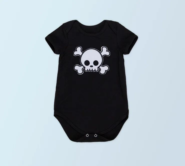 Cute Cartoon Turkey Newborn Bodysuits Baby Girl Thanksgiving Party Outfit Infant Skull Jumpsuits Children Overalls Clothes Gifts