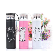 Cartoon Vakuum Flaschen Niedlichen Anhänger Wasser Flasche Geschäfts Edelstahl Saugnapf Deckel Totoro Kleine Gelbe Menschen Hellokitty