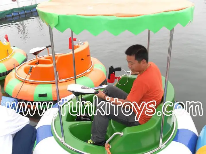 

rotate inflatable electric bumper boat