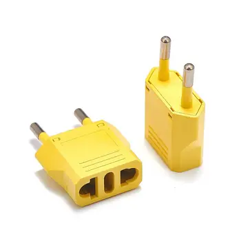 

300pcs BRA IT US To EU Travel Power Adapter Plug Adapter 2 Pin German European Europe Euro Type C Plug Adapter Electrical Outlet