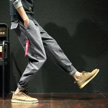 Новинка, модный спортивный костюм, мужские повседневные штаны, хлопковые мужские штаны для спорта, полосатые штаны для спортзала, одежда размера плюс 5XL