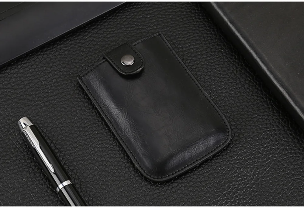 Artmi Unisex Leather Wallet RFID Blocking Card Sleeve Personality Cards Bag Pull Bank