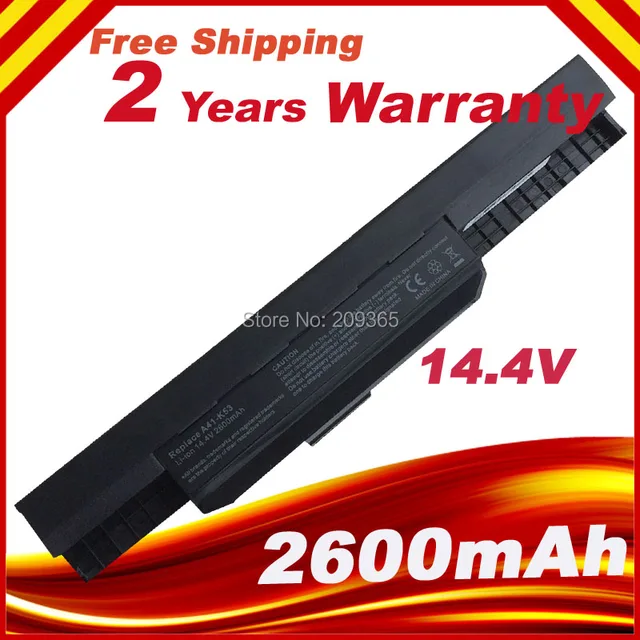 14.4V 4cell battery For Asus X54H X53U X53S K43 K53E K53U A53S X84S A43