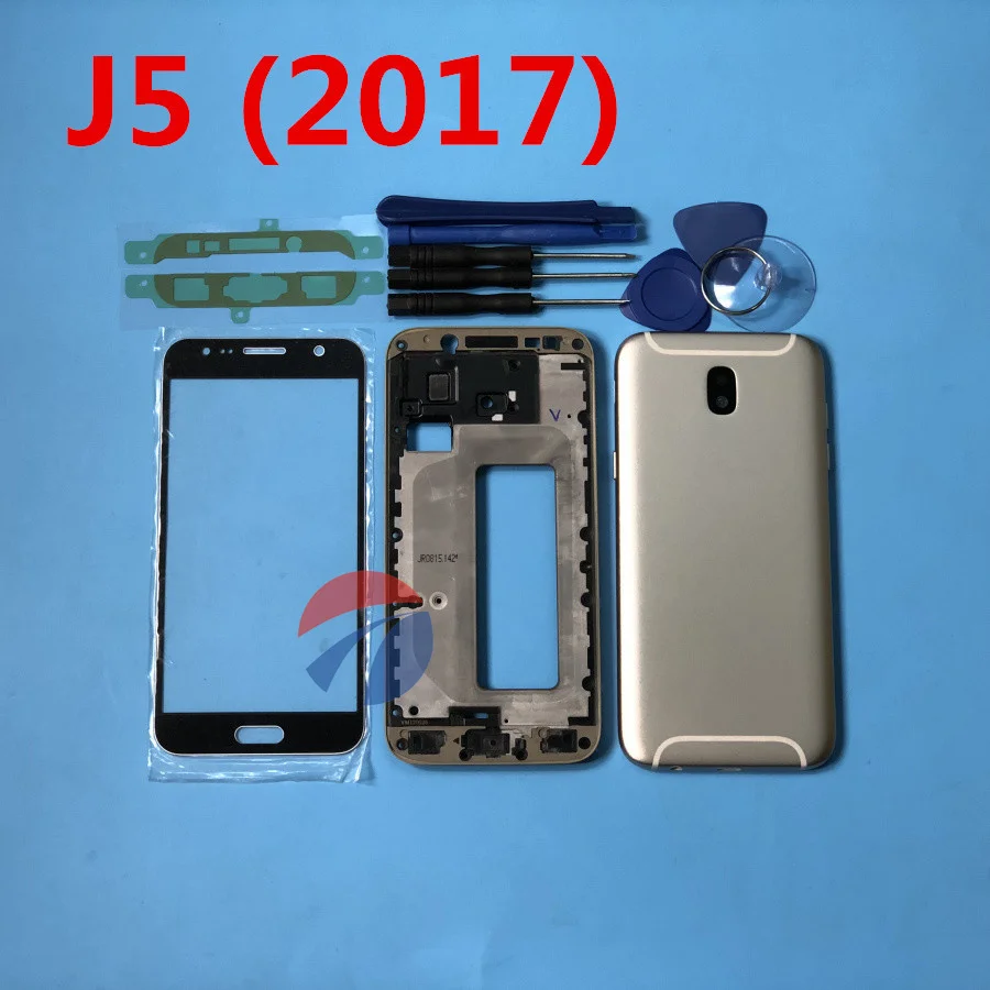 Полный Корпус ЖК-панель чехол батарея задняя крышка Дверь для Samsung Galaxy J5 2017 J530 J530F +