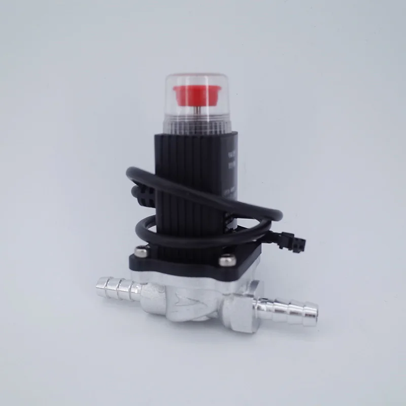 

Manual reset 9mm Quick connect hose to hose Aluminum alloy gas emergency shut off solenoid valves home Gas Leak DC9V 12V