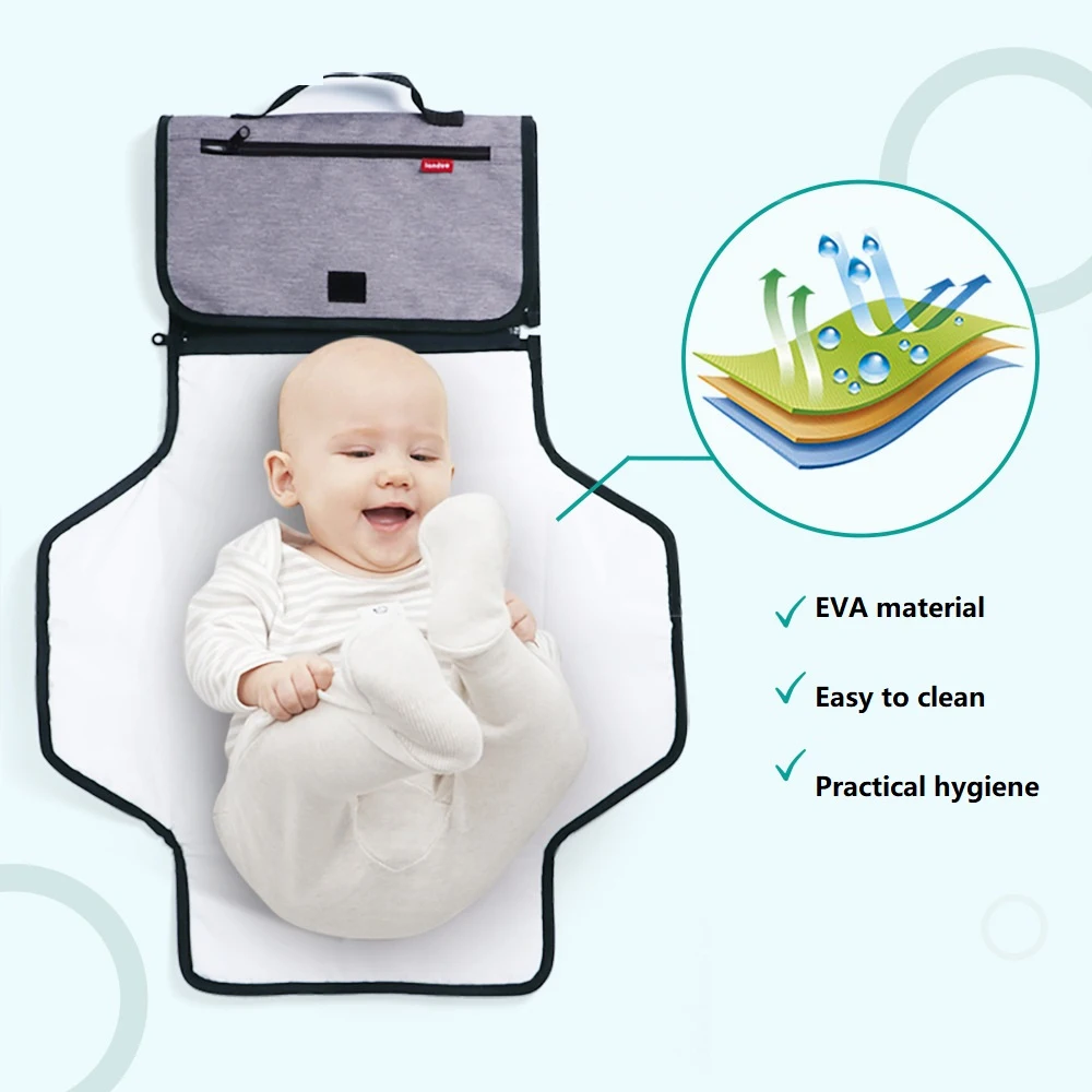 Baby Diaper Bags Zippered Wet/Dry Bag Waterproof Wet Cloth Reusable Cover Multifunctional storage bag foldable portable