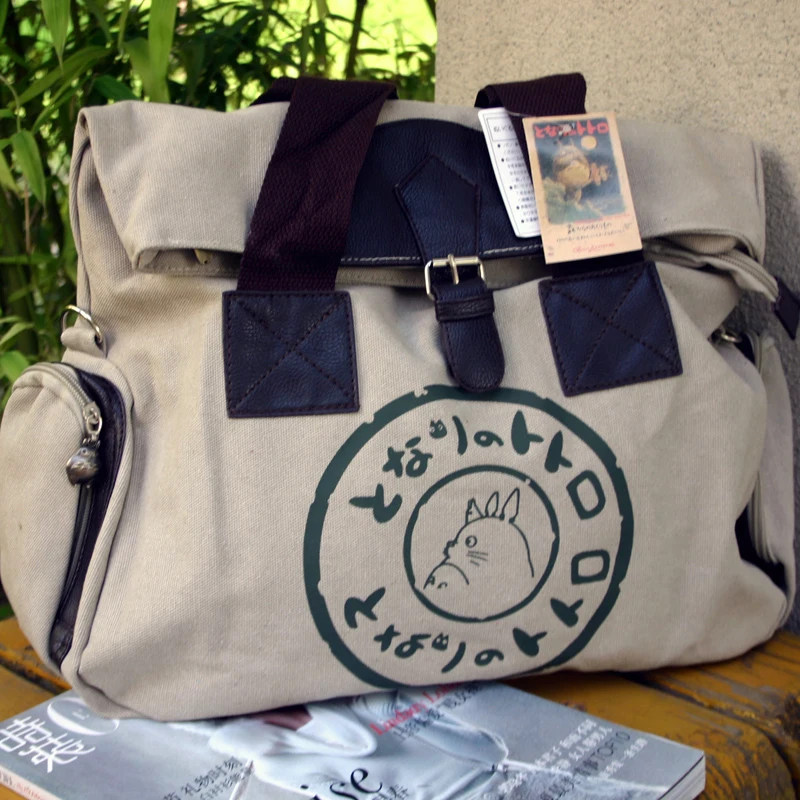Hot Selling Anime Cosplay Canvas My Neighbor Totoro Durable font b Handbags b font Shoulder Bag