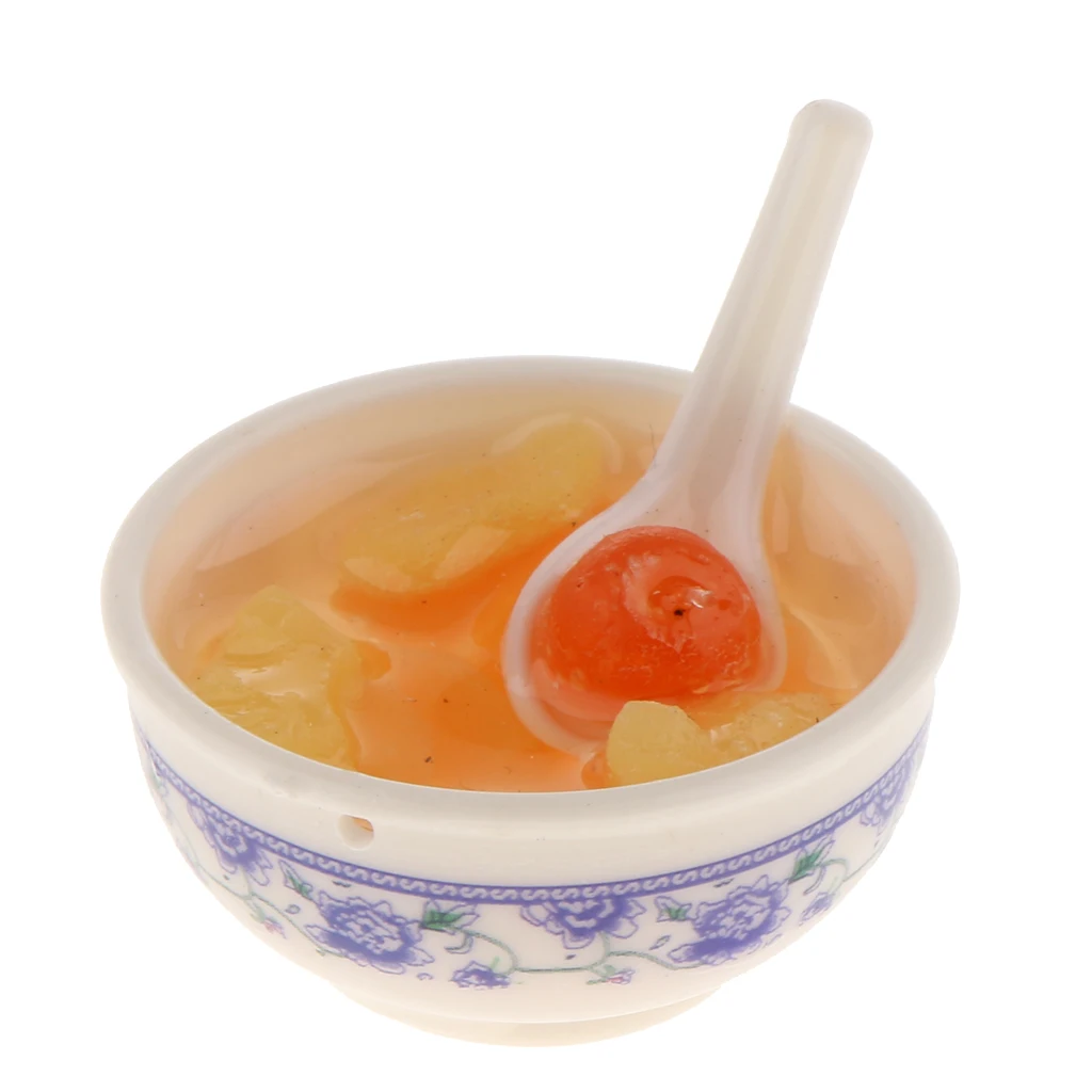 1/12 dollhouse miniatures Chinese Food kitchen accessories Great for your dolls house dining table decoration Kitchen Toys