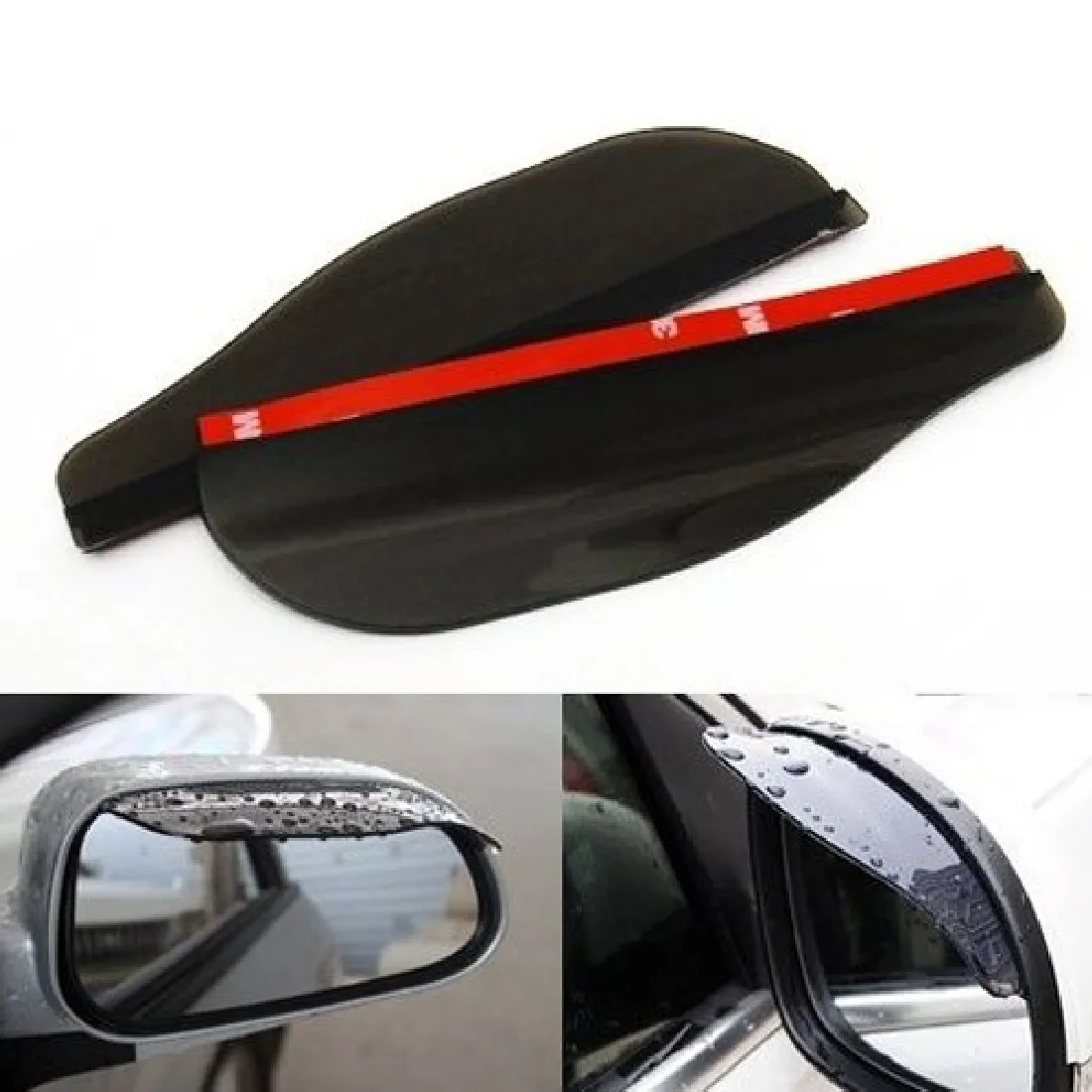 

Dewtreetali Hot Sale 2Pcs Flexible Car Rear View Mirror Anti Rain Visor Snow Guard Weather Shield Sun Shade Cover Rearview