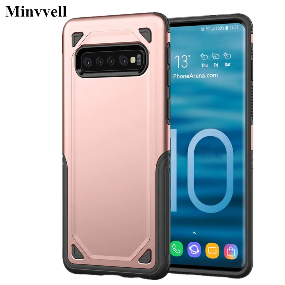 For Samsung Galaxy S10 Plus S10E Military Shockproof Armor Phone Case Note 9 8 S9 S8 S7 Hybrid Slim Rugged Cover | Мобильные