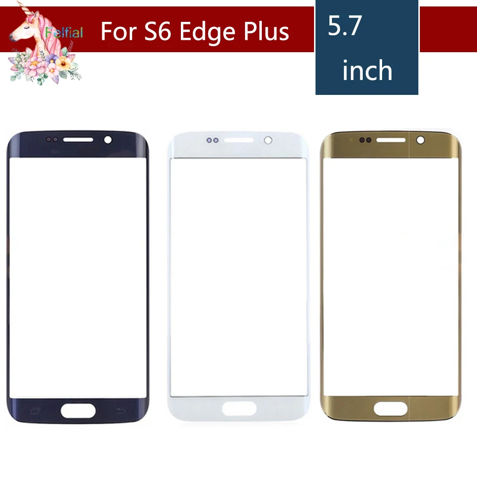 10pcs/lot For Samsung Galaxy S6 Edge G925F G925A G95 and Edge+ Plus G928 G928F Front Outer Glass Lens Touch Screen Panel | Мобильные