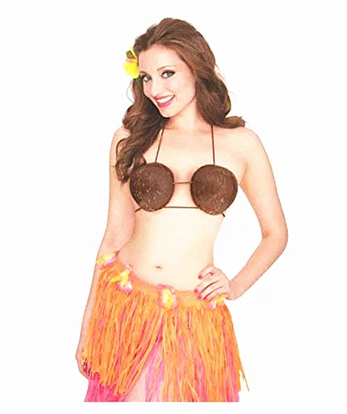 6 шт./компл. Женская Гавайская Юбка Luau эластичная трава Хула 80 см розовый