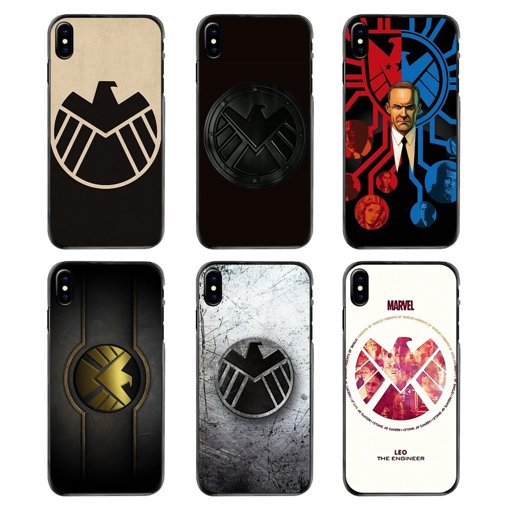 Аксессуары Чехлы для iPhone 4 4S 5 5S 5C SE 6 S 7 8 Plus X XR XS Max iPod Touch Marvel Shield агенты щит логотип |