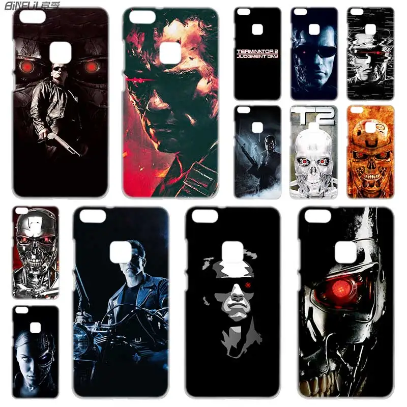 

BINFUL PC Transparent for Huawei P30 p20 lite case P8 P9 P10 Lite Plus Pro P Smart 2019 Mini Terminator 2 Judgment Day