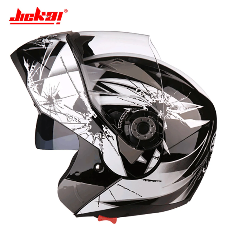 

JIEKAI Motorcycle Helmet Men Casco Moto Helmet Full Face Capacete Motocross Double Lens Motorbiker Riding Helmet Motorcycle