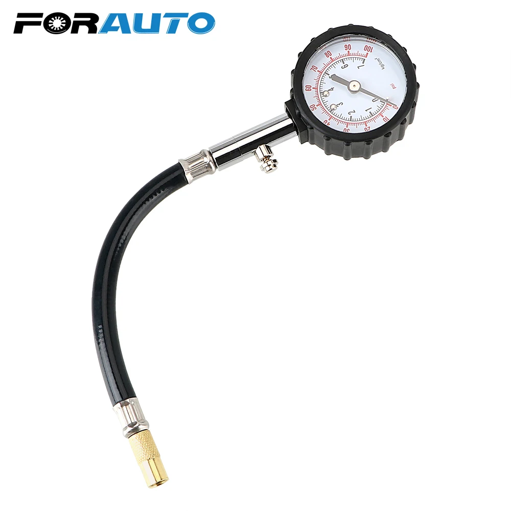 Tester Monitoring System Precision Tire Pressure Gauge Long Tube