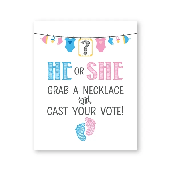 Wear Your Guess Gender Reveal Party Sign Wall Art Prints He Or She Boy Or Girl Gender Reveal Party Decor Canvas Painting Painting Calligraphy Aliexpress