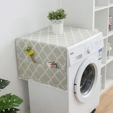 Новая мода холодильник ткань одной двери Пылезащитный Чехол для холодильника двойной открытый стиральная машина крышка полотенце 1 шт