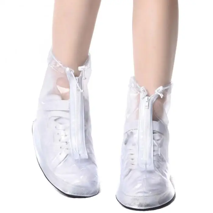 ПВХ обувь Многоразовые Водонепроницаемый чехол для обуви непромокаемые сапоги Нескользящие износостойкие и T8
