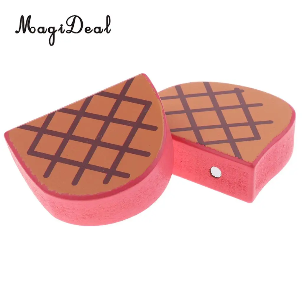 Miniature Simulation Wooden Magnet Connected Fruits Kitchen Food Cutting Kids Children Pretend Play Toy