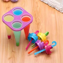 Лидер продаж Открытая Летняя обувь зонтик Форма мороженое плесень выталкивает Замороженные сок из палочек партия плесень формы дети Кухня DIY инструмента