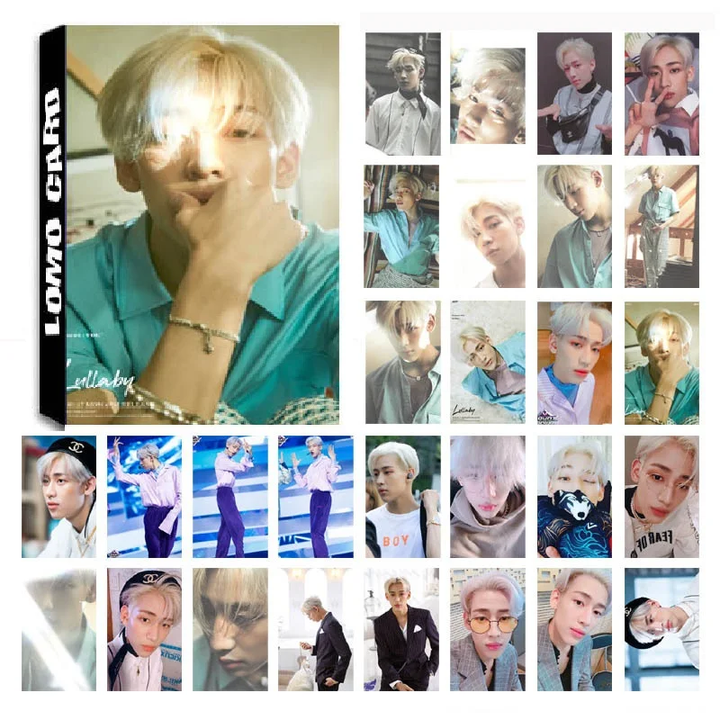 

New 30Pcs/set KPOP GOT7 BAMBAM Single 05 Lullaby Album HD Photo Card PVC Cards Self Made LOMO Card Photocard