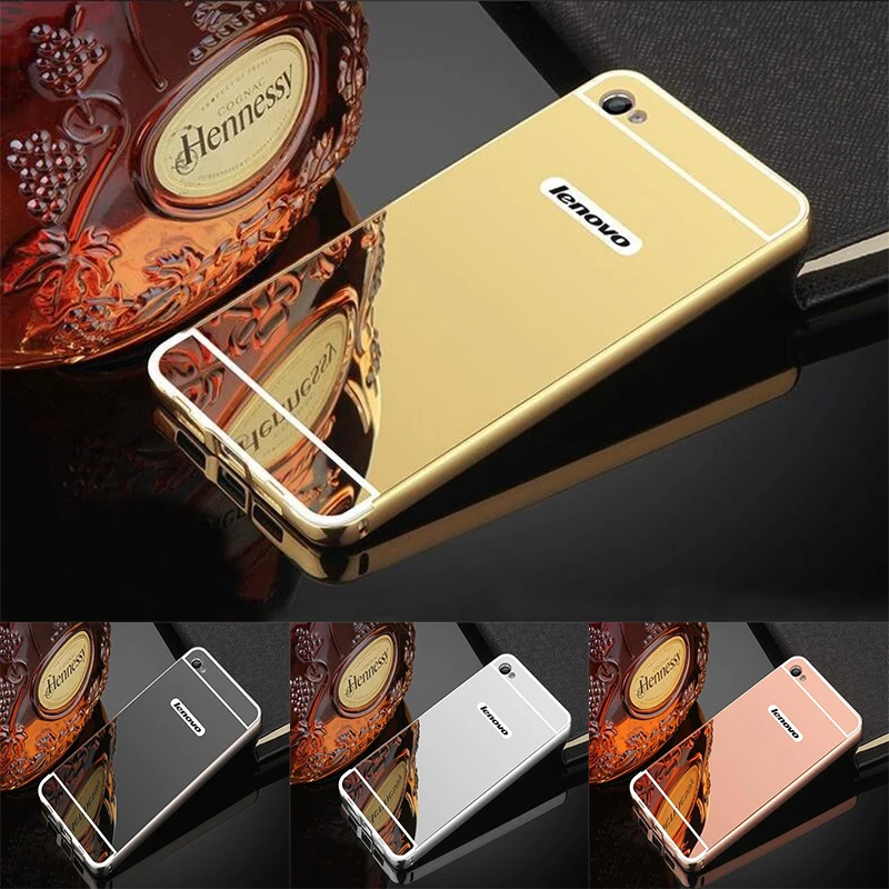

Luxury Gold Plating Aluminum Metal Mirror Case For Lenovo S90 S 90 S90T Phone Case Back For Lenovo S90T case