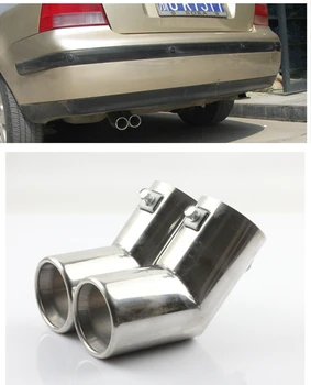

FUNDUOO Stainless Steel Exhaust Muffler Tip End Pipe For VW MK4 Golf Jetta Bora 1999 2000 2001 2002 2003 2004 Free Drop Shipping