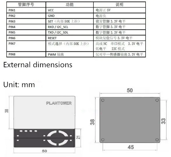 PM2.5 Air particle/dust sensor, laser inside, digital output module air purifier G5 / PMS5003 High precision laser pm2.5 sensor PM2.5 Air particle/dust sensor, laser inside, digital output module air purifier G5 / PMS5003 High precision laser pm2.5 sensor