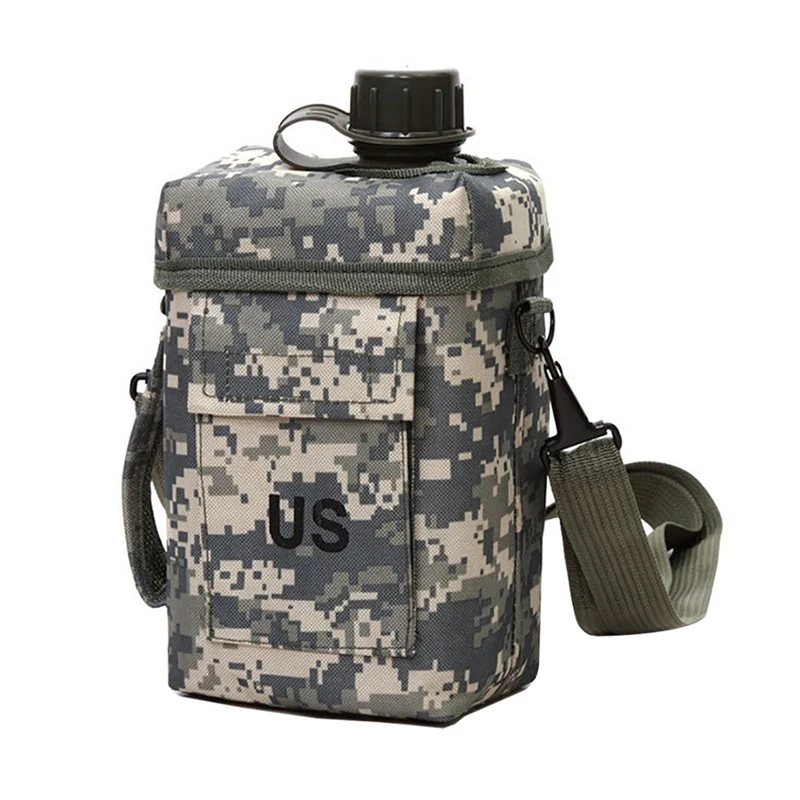 

2L Outdoor Kettle Multi-Color High Temperature Resistant Travel Water Bottle With Holder Bag Strap