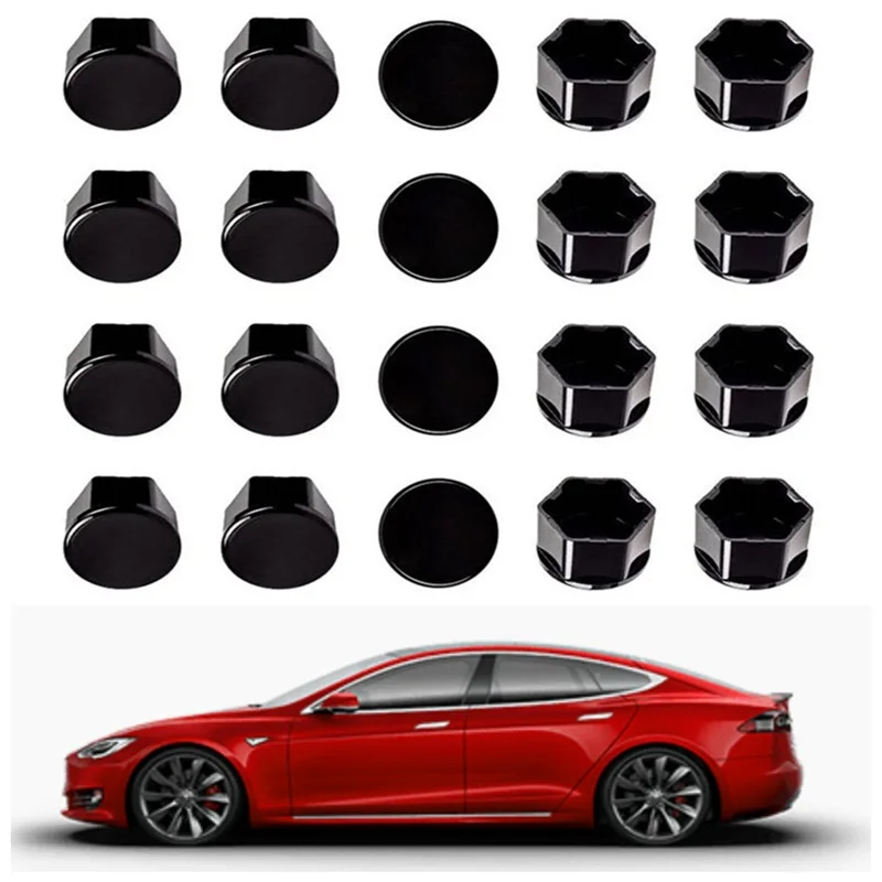 Автомобильные гайки Tesla Model 3 колпачки для колесных гаек наконечники глянцевые