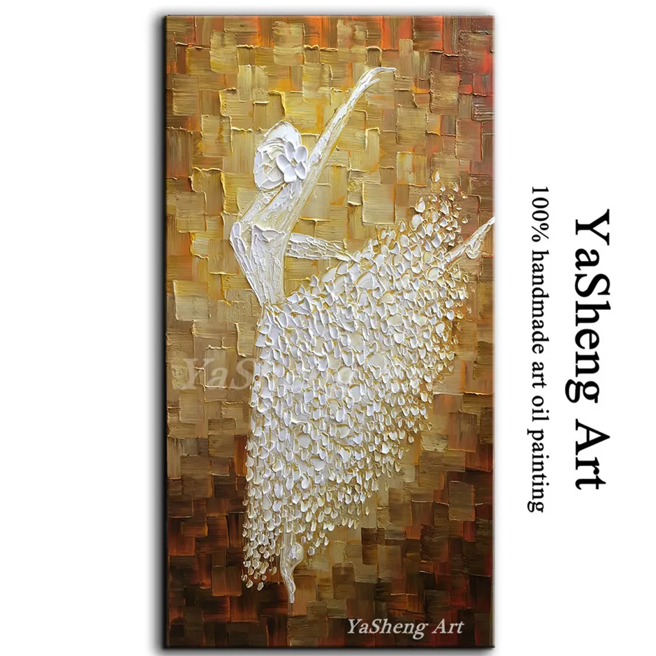 

Handpainted Oil Painting On Canvas Abstract Art Ballet Painting Modern Home Villa hotel Sitting Room Corridor Decoration Picture