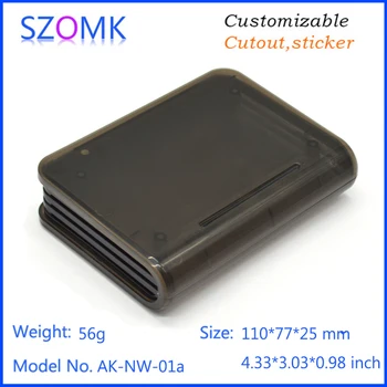 

10pcs a lot Custom Process Service Plastic Network Enclosure Junction Box Connector hifi modems Electrical Plastic Junction Box