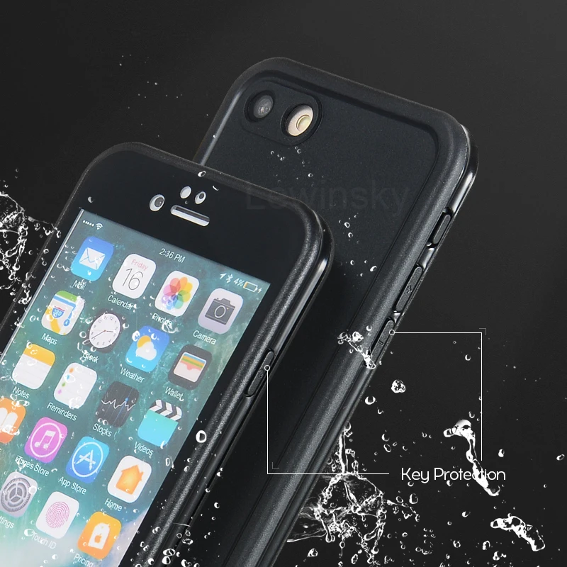 Waterproof Shockproof Dustproof Diving Case For iphone 7 8 6 6s Plus 5 5s Swimming Phone Bag Cover For iphone X SE Full Protect
